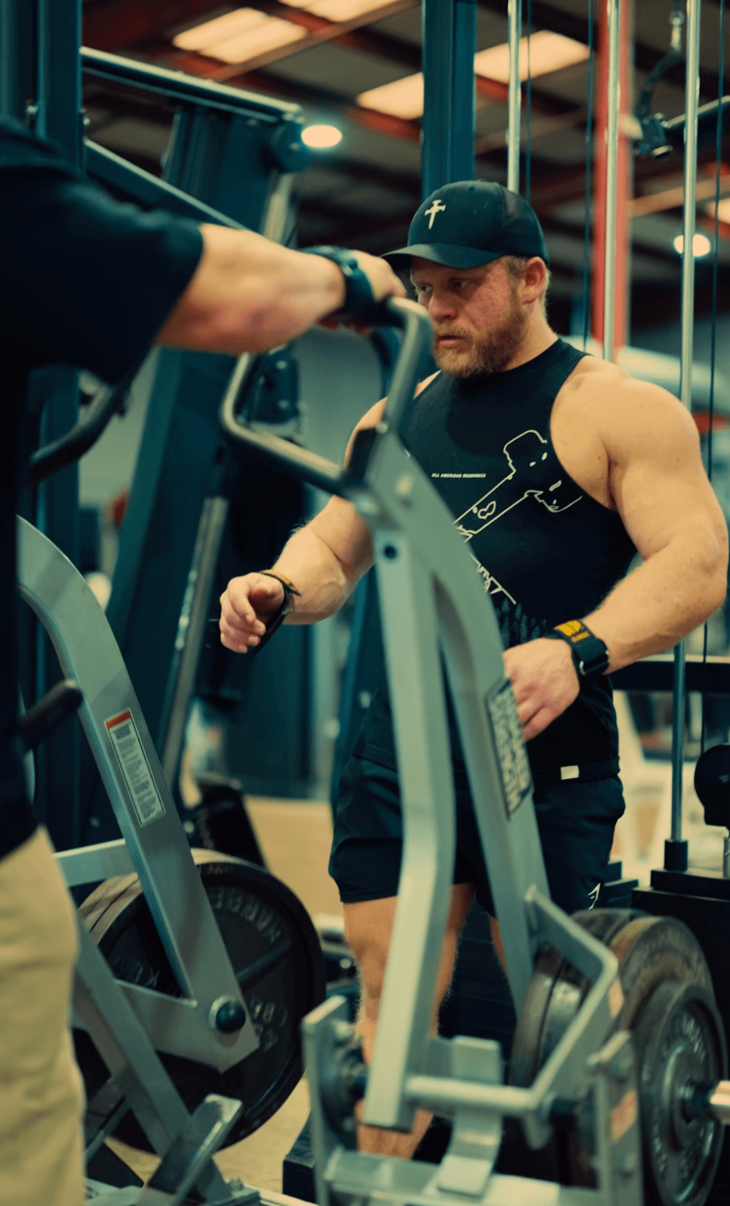 In-person personal training session with dumbbells