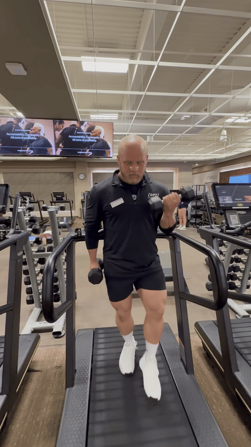 Squat exercise demonstration