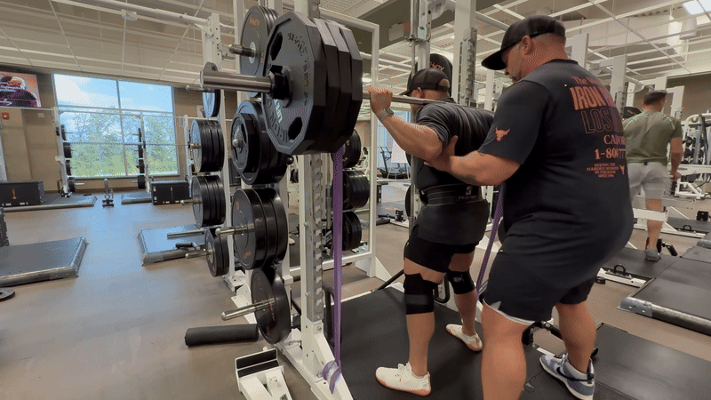 Squat exercise demonstration